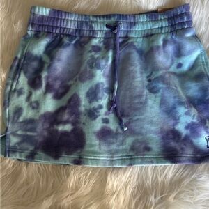 PINK Victoria’s Secret Blue Tie-Dye Mini Skirt Sz: S.